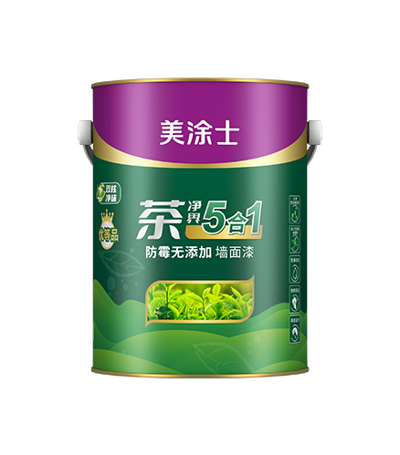 茶淨界5郃(he)1防黴無添加(jia)牆面漆